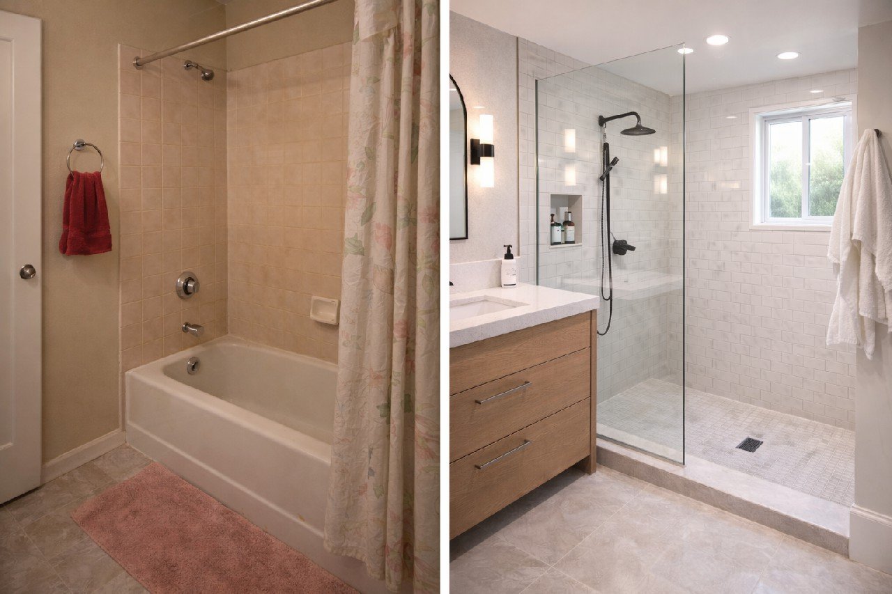 Bathtub to Shower Conversion service photo